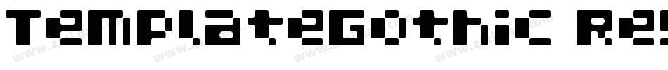 TemplateGothic Regular字体转换